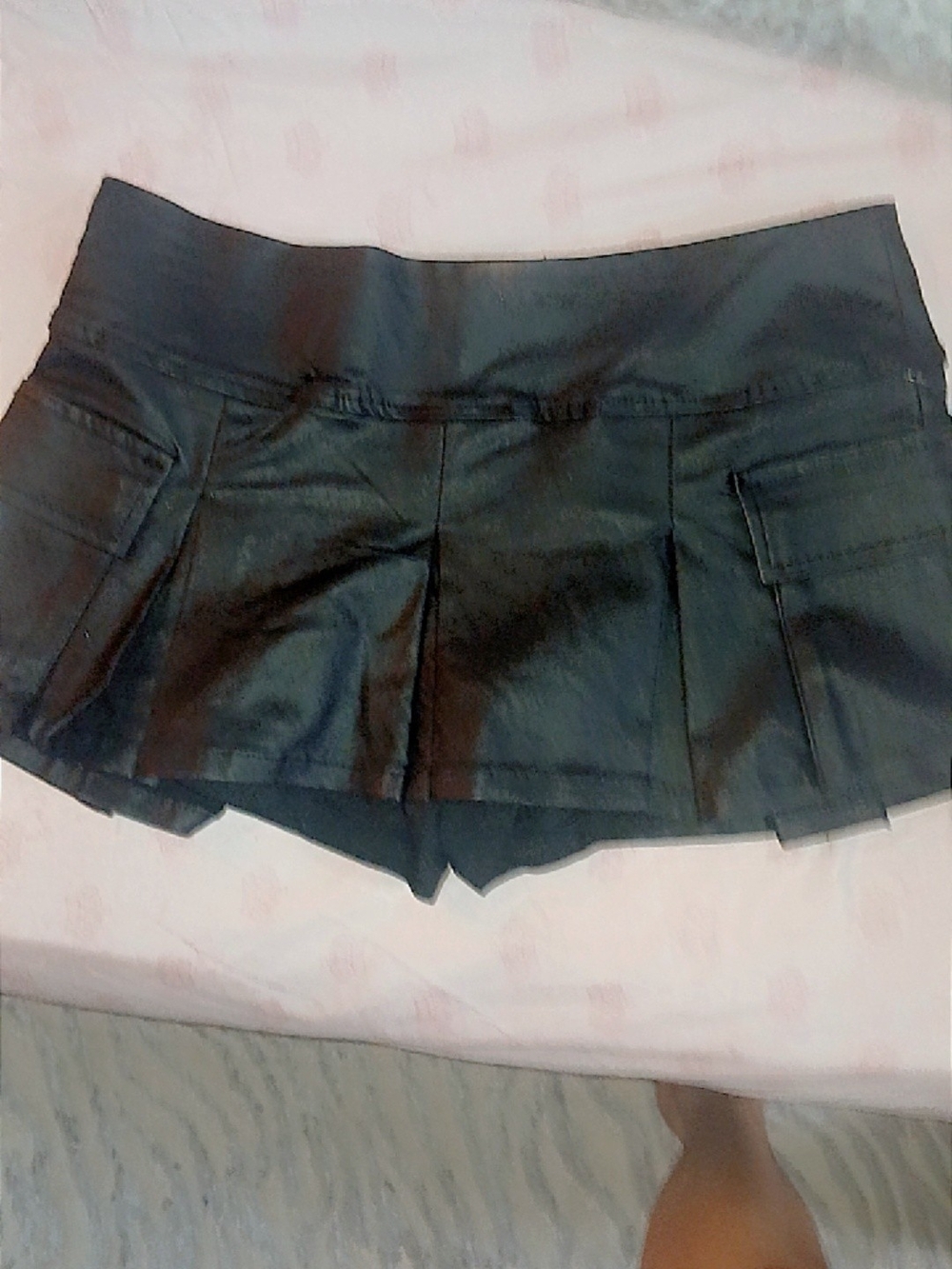 Madden Girl Black Pleated Skort Shorts